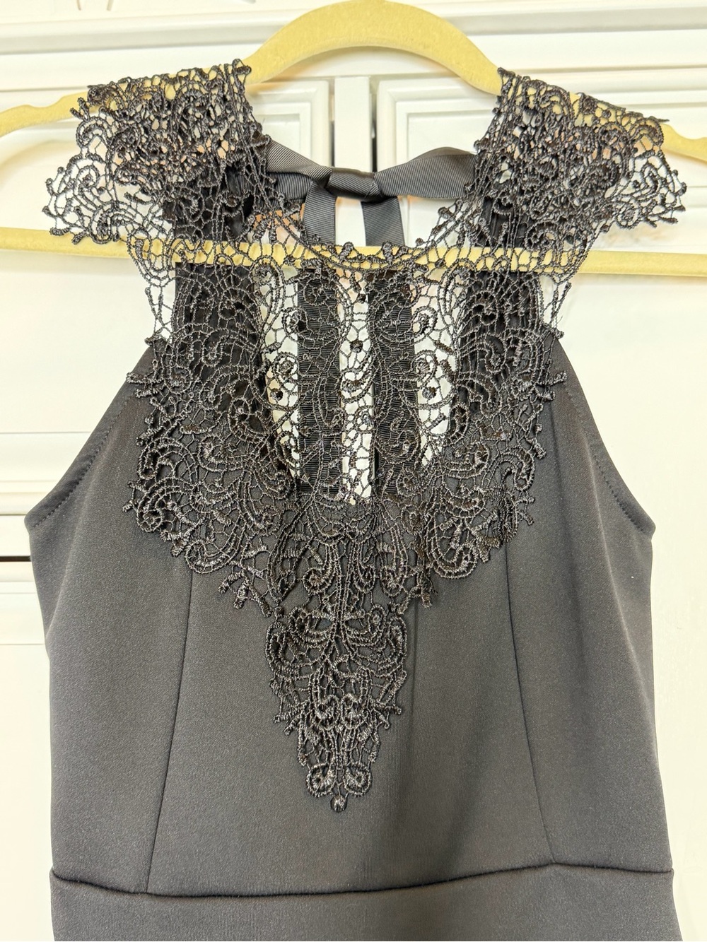 Blu Planet Black Lace Detail Top - Picture 4 of 6